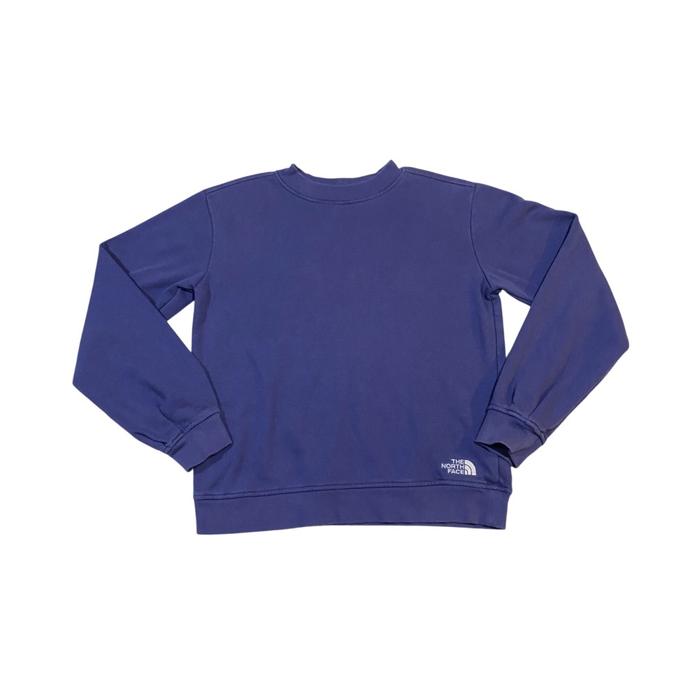 The North Face Girls XL 14/16 Crewneck Sweatshirt Purple Logo Pullover